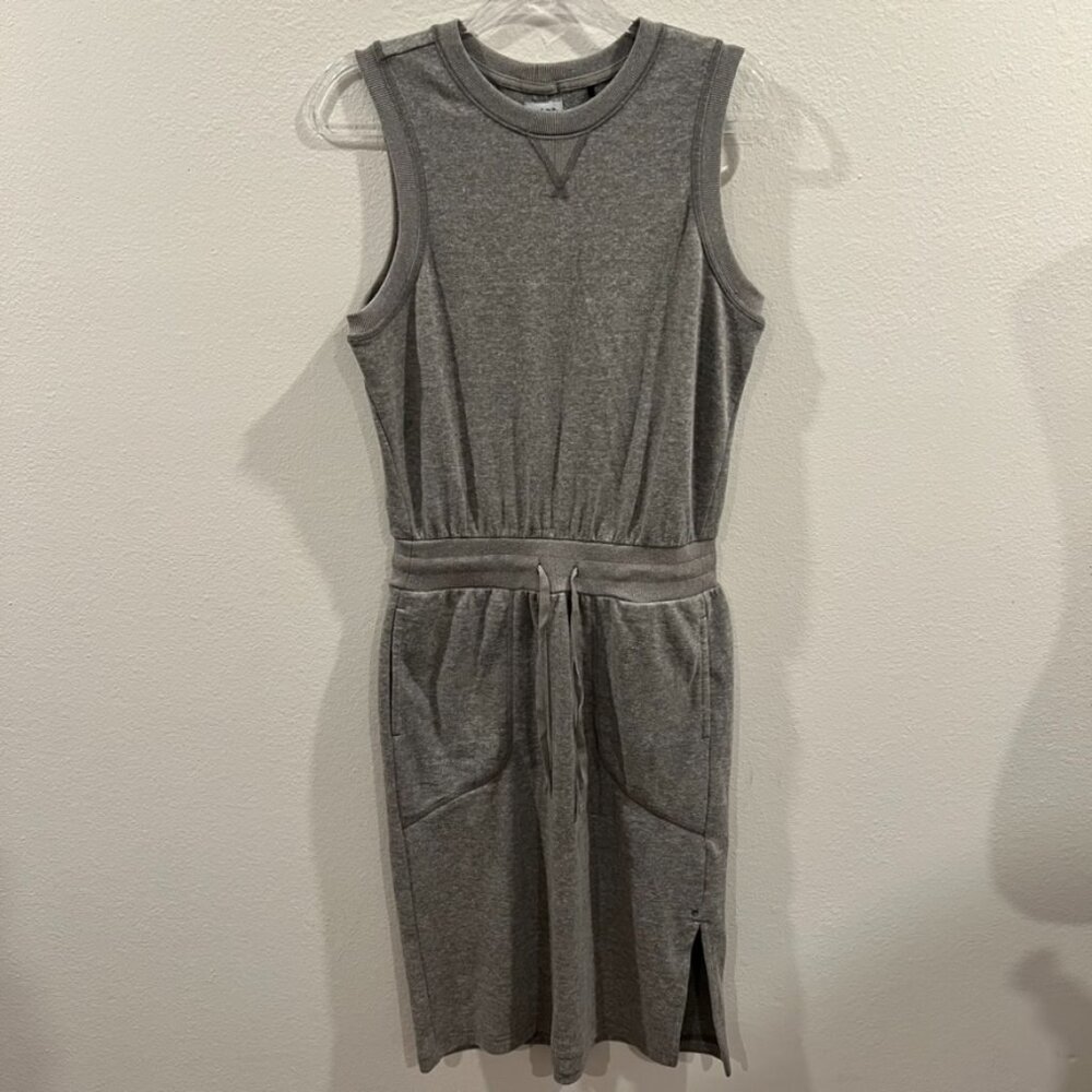 Prana Women's Cozy Up Beach Hopper Blouson Dress Heather Grey Size Small Cozy - Picture 3 of 6